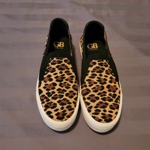 Flyknit Leopard Print Slip-On Sneakers